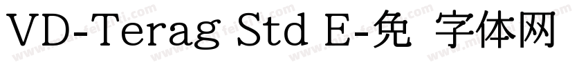 VD-Terag Std E字体转换